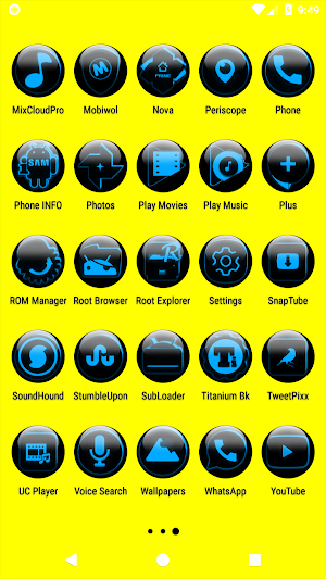 Blue Glass Orb Icon Pack Free Screenshot 3
