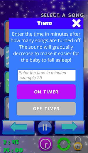 Baby sleep sounds: white noise, nature Screenshot 2