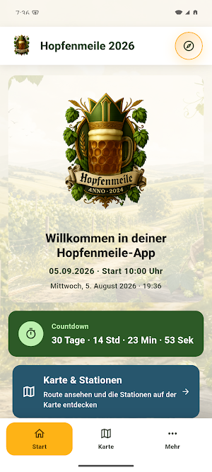 Hopfenmeile App Screenshot 0