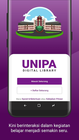 UNIPA Digital Library Screenshot 0