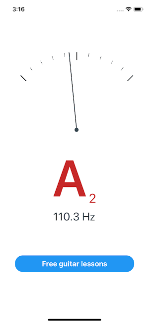 Simple Guitar Tuner Screenshot 1