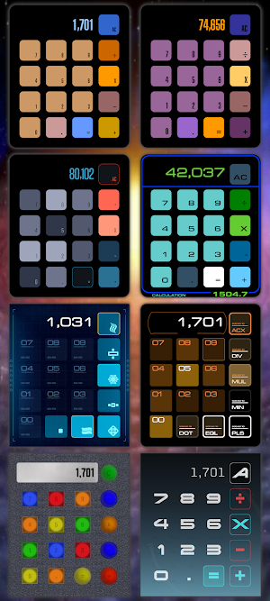 Sci-Fi Calculator Widget Screenshot 1