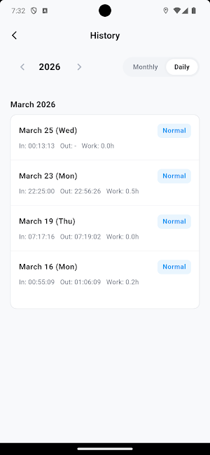 Clockin - Easy clock-in & out Screenshot 3