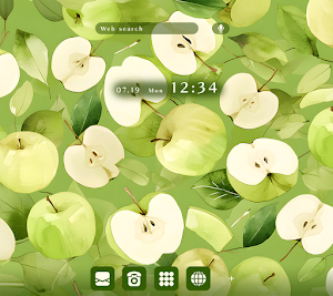 Green Apples Theme +HOME Screenshot 0