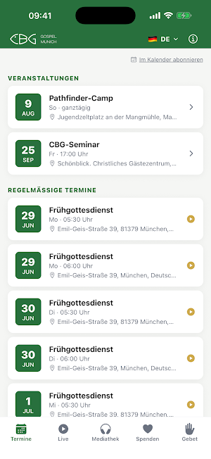 CBG Gospel Munich Screenshot 0