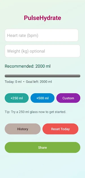 PulseHydrate Screenshot 1