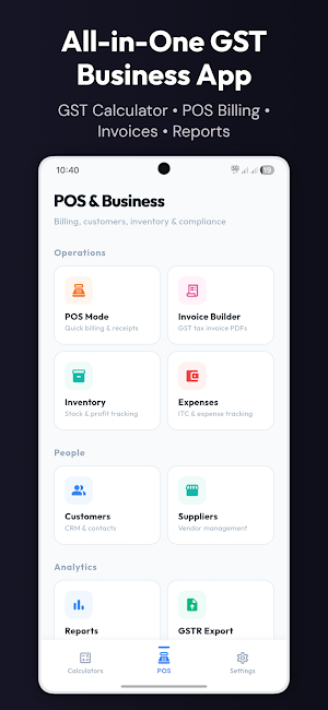 GST Calculator & POS Screenshot 1