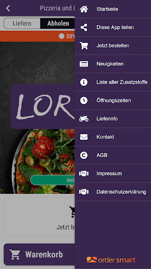 Pizzeria und Eiscafe Lorenz Screenshot 2
