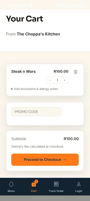 Menu Hub Screenshot 1