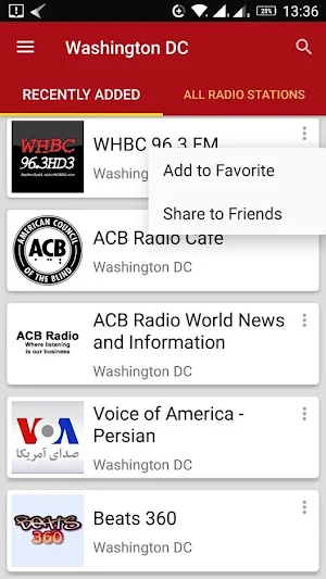 Washington DC Radio Stations - USA Screenshot 1