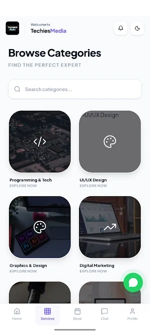 TechiesMedia-Freelance Service Screenshot 3