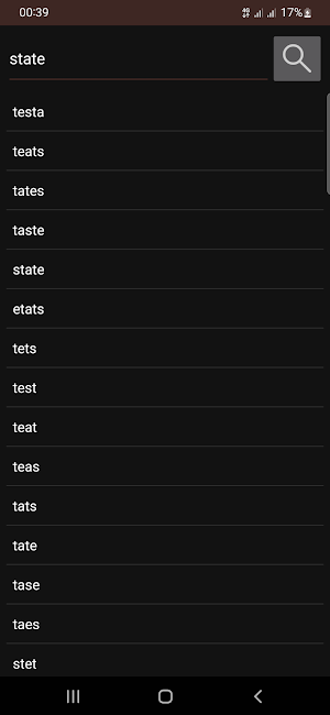Anagram Solver Screenshot 0