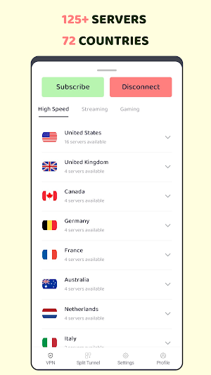 WheelVPN: Private & Secure VPN Screenshot 1