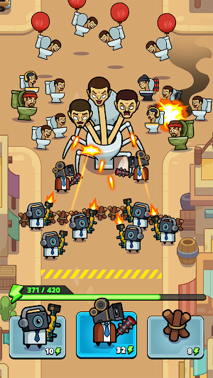 Toilet Fight: Police vs Zombie Screenshot 2