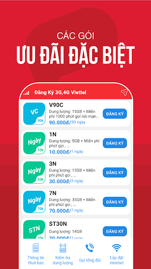 Đăng ký 3G 4G Viettel Screenshot 3