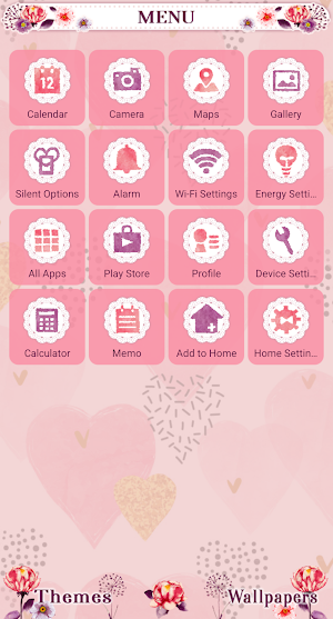 Heart Motif Theme +HOME Screenshot 1
