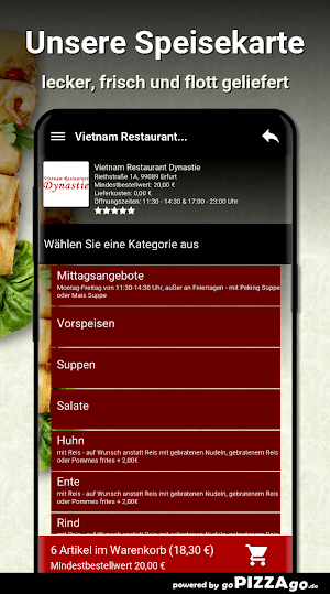 Vietnam Restaurant Dynastie Screenshot 3