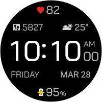 Time Canvas Digital Watch Face
