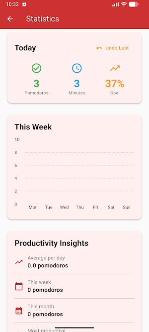 Pomodoro Focus - Timer & Tasks Screenshot 2