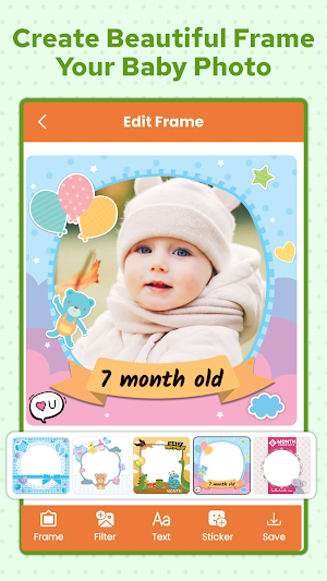 baby photo frames and editor Screenshot 2