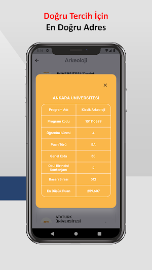Tercih Analizi Screenshot 3