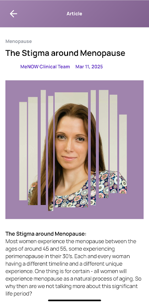 MeNOW: My Menopause Companion Screenshot 2