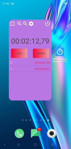 Utility Floating Stopwatch Pro Screenshot 3