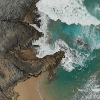 Aerial Real Beach Wallpaper