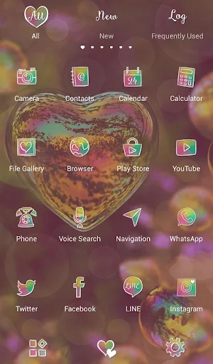 Heart Bubble Theme +HOME Screenshot 2