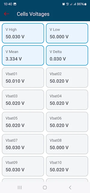 BMS Smart Battery Manitou Screenshot 2