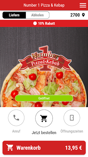 Number 1 Pizza & Kebap Screenshot 0