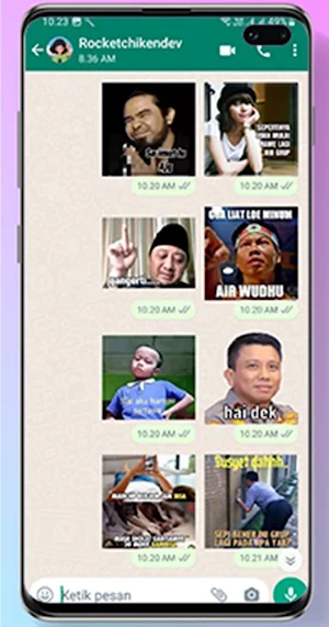 Kumpulan Stiker Wa Lucu Screenshot 1