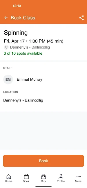 Dennehys Cork Health & Fitness Screenshot 2