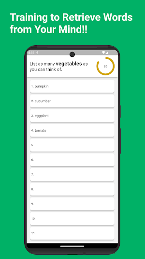 Word Retrieval Training Screenshot 0