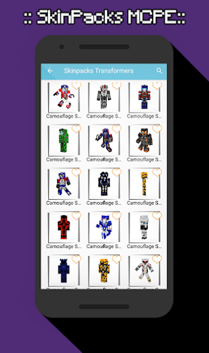 SkinPacks Transforrmers for Minecraft Screenshot 2