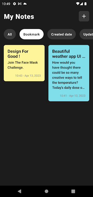 My Notes Screenshot 2