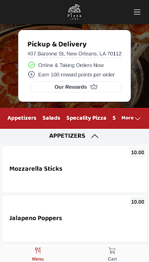 Pizza Luna Screenshot 1