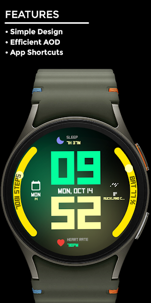 Nighty Digital 43 - watch face Screenshot 1