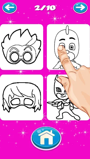 Drawing Mask Coloring Book Screenshot 1
