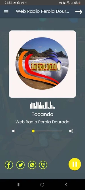 Web Radio Perola Dourada Pt Screenshot 1