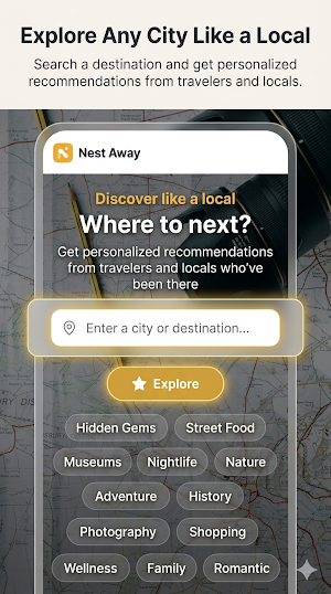 Nest Away: Explore Like Locals Screenshot 0