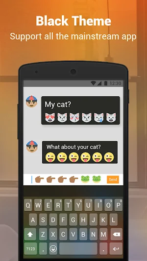 iOS Phone Black Keyboard Screenshot 2