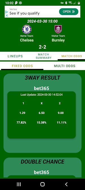 BWay OddsLite Screenshot 3