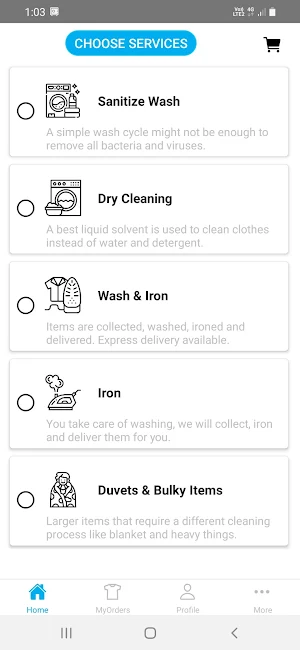 Washhub E-Laundry & Dry Cleane Screenshot 0