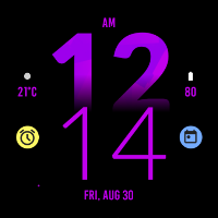Active Purple Fit Watch Face