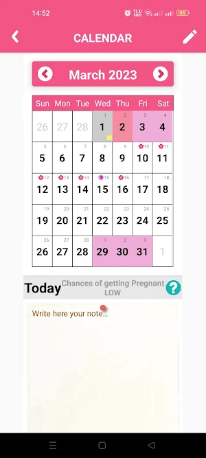 Eve Calendar Screenshot 2