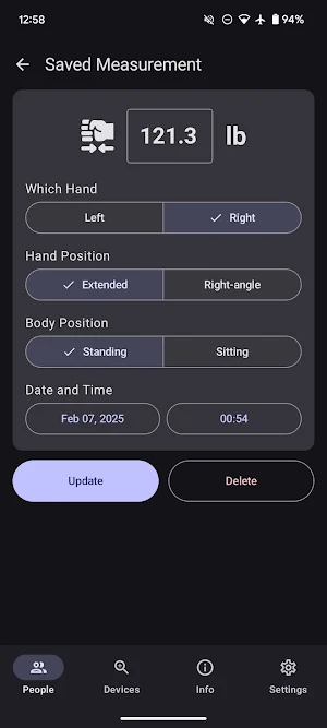 GripMeter Physio Screenshot 2