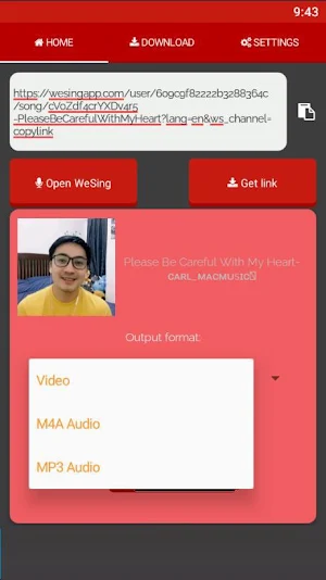 Downloader for Wesing Karaoke Screenshot 0