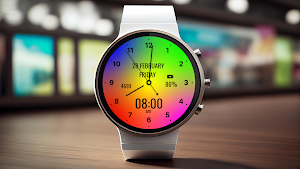 Happy Colorful Analog Watch Screenshot 0