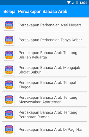 Belajar Percakapan Bahasa Arab Screenshot 1